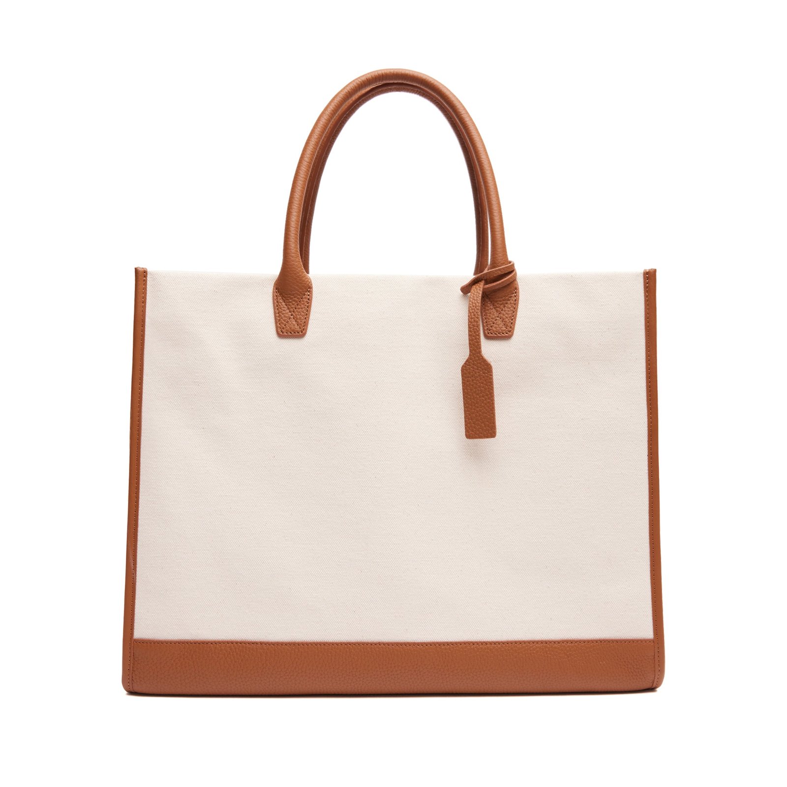 072-454-1_84e5ca7e-926c-4c42-8f50-5d24d0198126.jpg Styles Wish Kress XL Tote Natural Canvas/Saddle Brown - Image 1