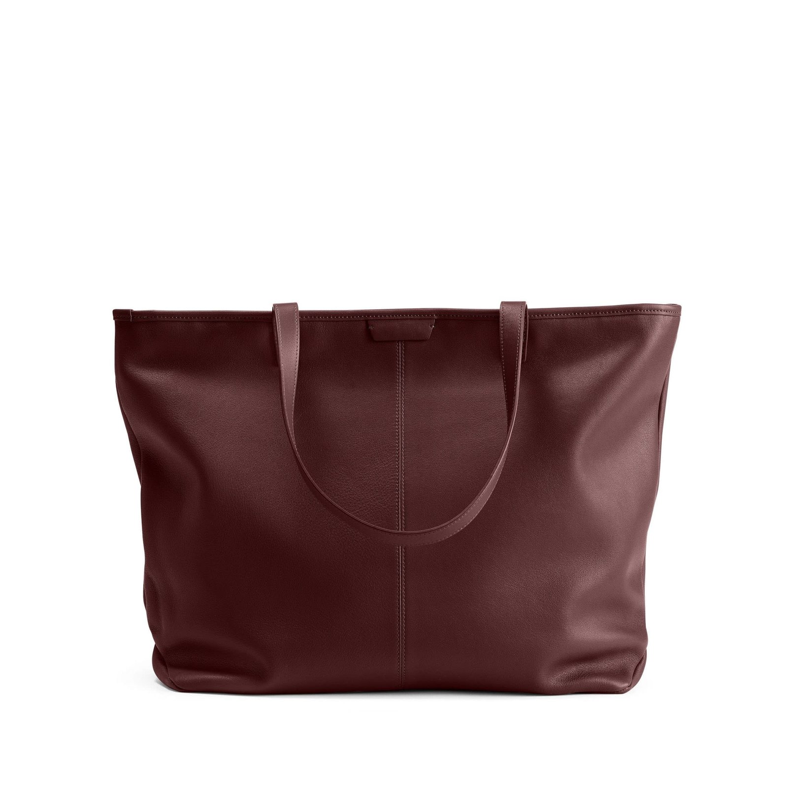 Large-Zippered-Downtown-Tote-Red-058-341.jpg Styles Wish Large Zippered Downtown Tote Bordeaux - Image 1